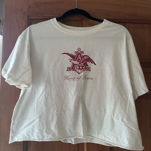 Budweiser Cropped T Shirt